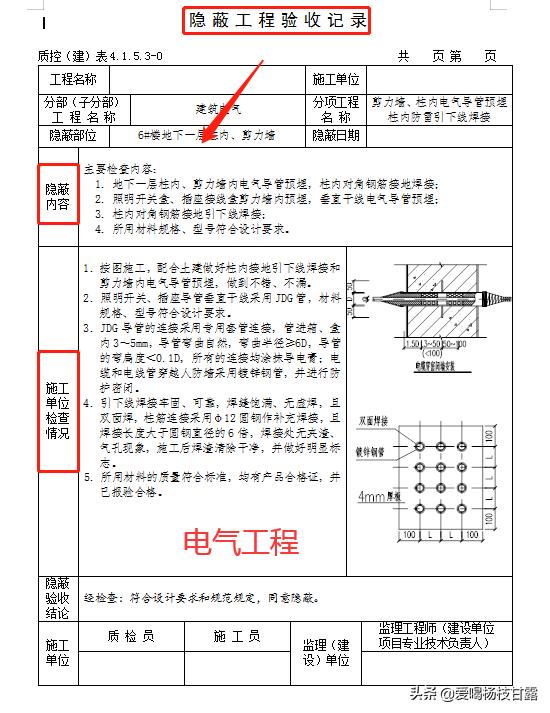 87份隐蔽验收记录表范本，涵盖各分项工程，附验收表格，可套用