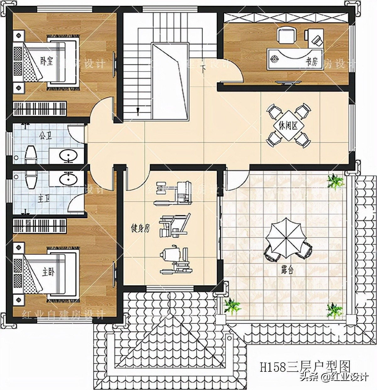 回农村自建房，怎能没有大堂屋？推荐5套图纸总有一套适合你