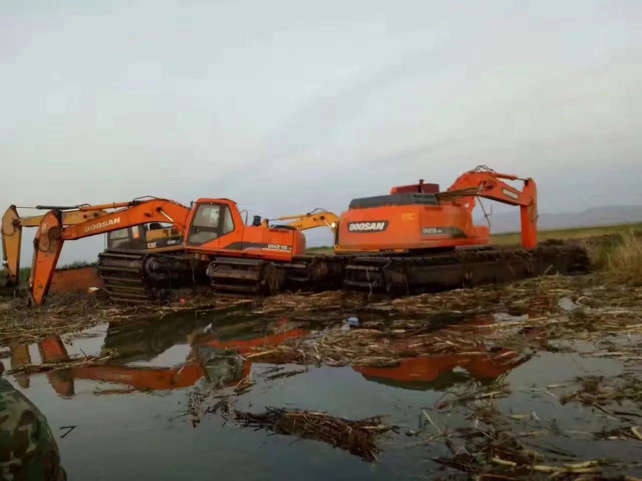 广东韶关附近船挖机船挖出租租赁台班费用 - 液压汇