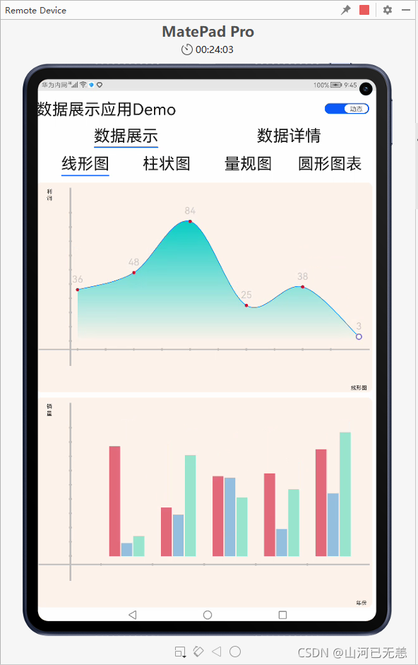 HarmonyOS实战一「JS基础组件」switch、chart等的使用