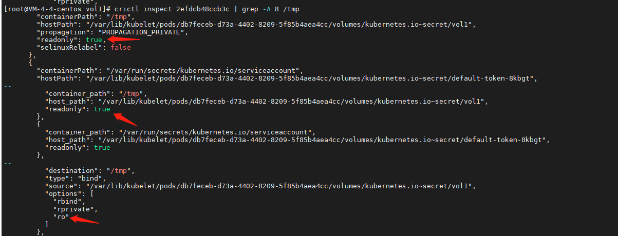 TKE/EKS之configmap,secret只读挂载