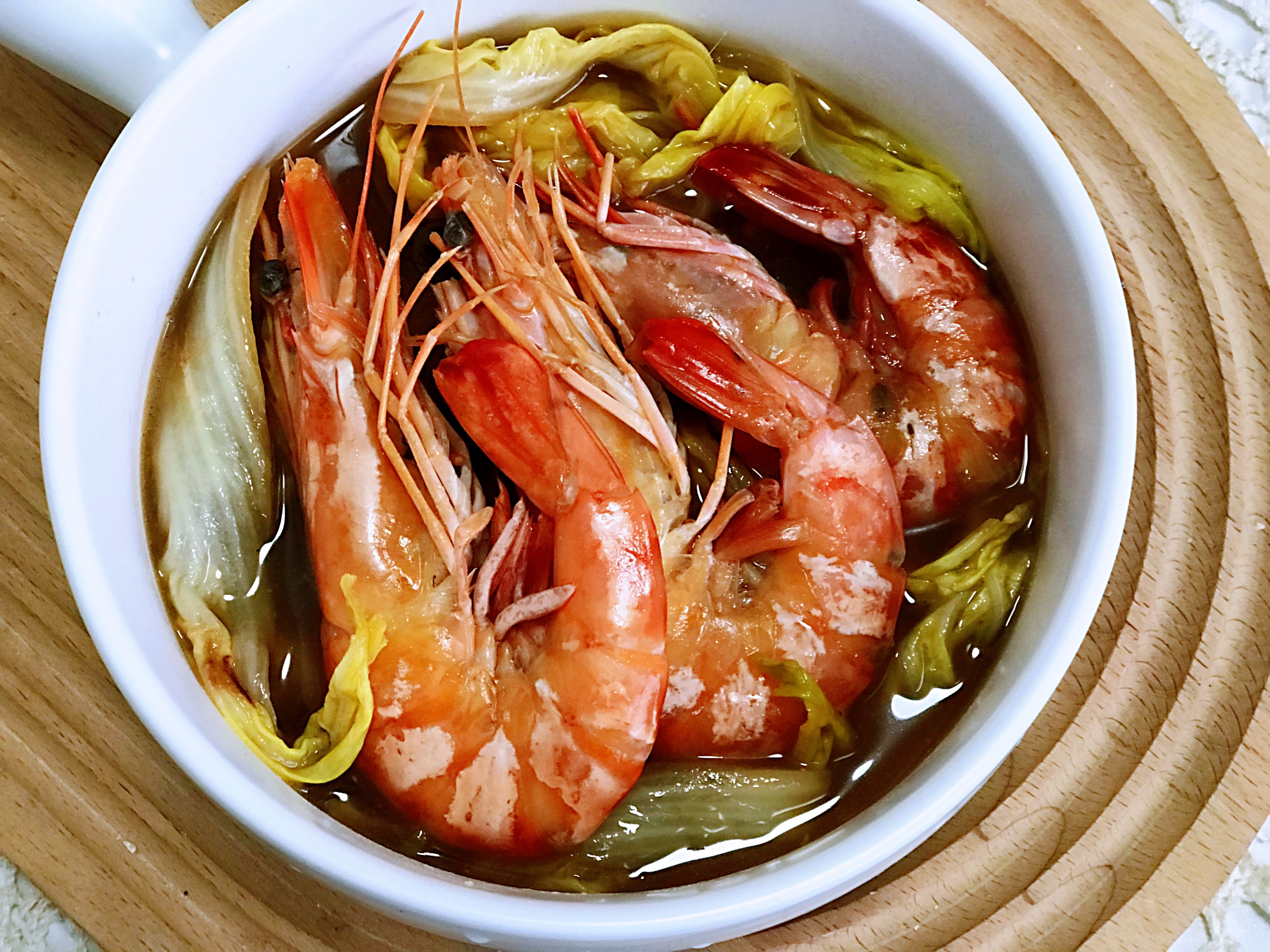 【白菜炖大虾】做法步骤图 太鲜美 出锅连汤汁都不剩-起舞食谱网