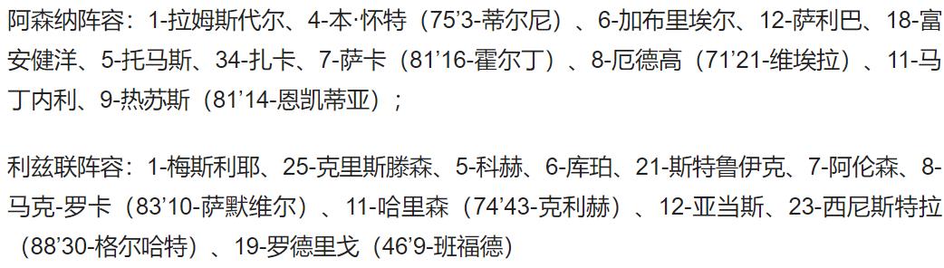 英超阿森纳最新新闻(英超-阿森纳1-0利兹联取各项赛事七连胜 萨卡破门 班福德失点)