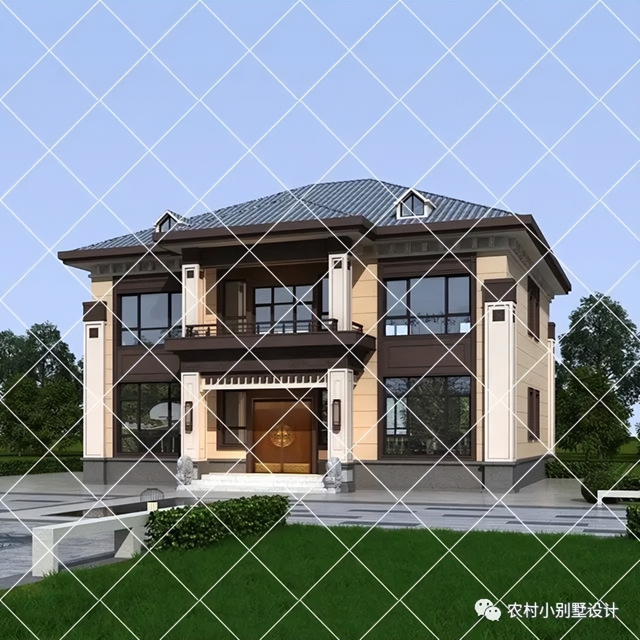 20款新中式别墅,新中式农村自建房设计图,性价比超级高