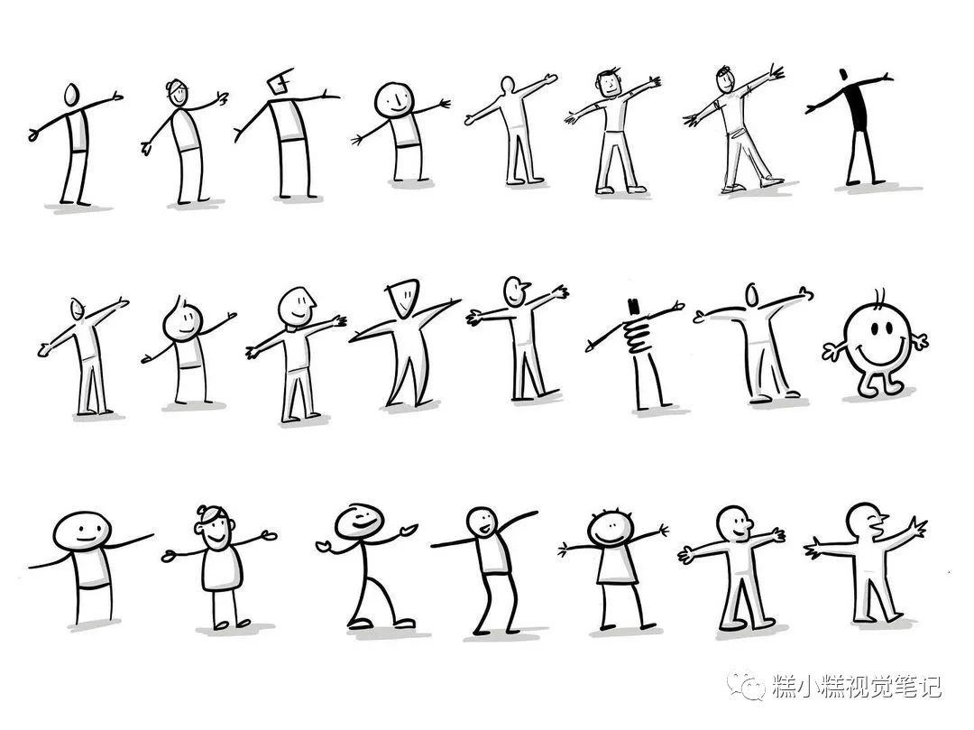 怎么画只有上半身的q版小人物(四张图教你快速学会画火柴人)
