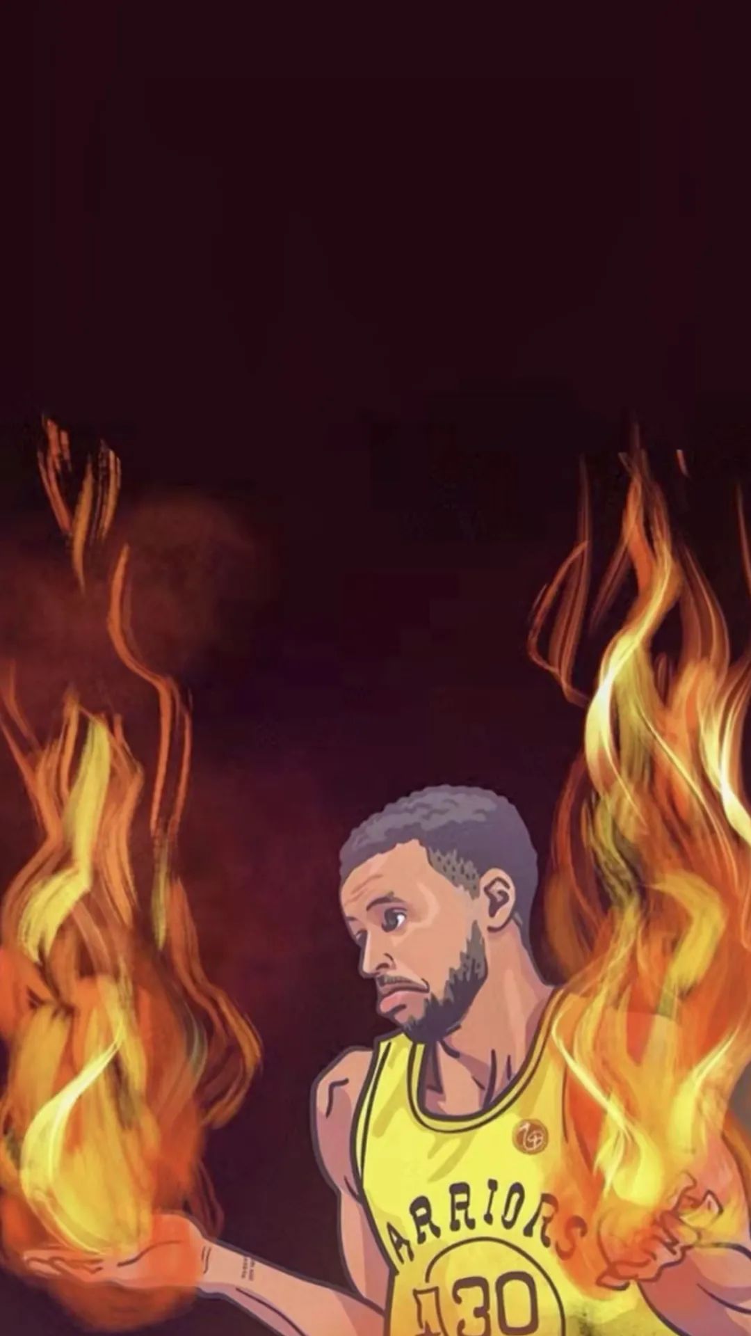 nba球星动漫壁纸(「篮球壁纸第14期」:詹姆斯和库里的漫画壁纸)