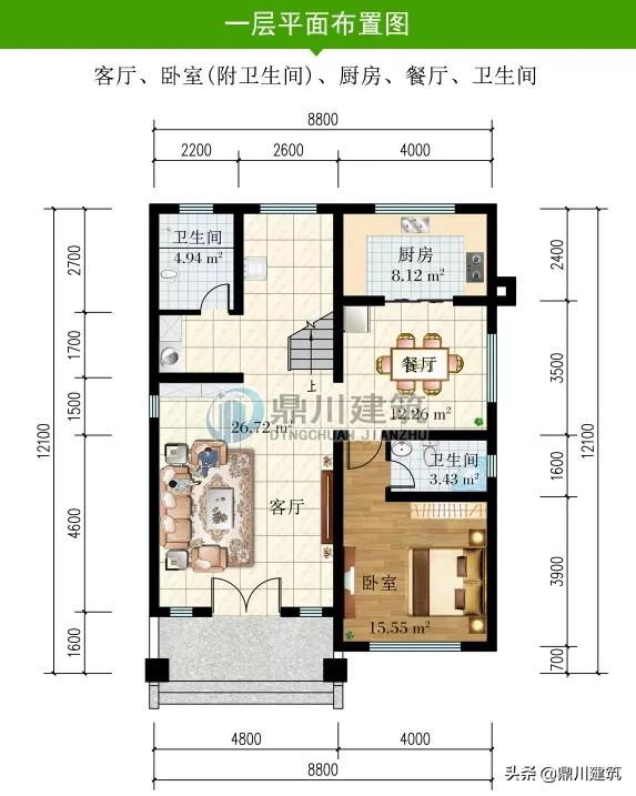 开间8米占地百来平，照样建出好房子，个个都有大客厅大露台
