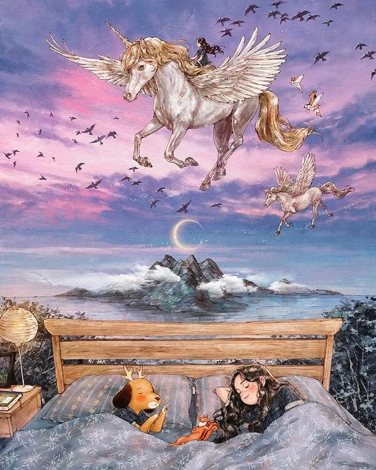 "女版宫崎骏"笔下圈粉无数的精致森林女孩,这画风谁能不爱?