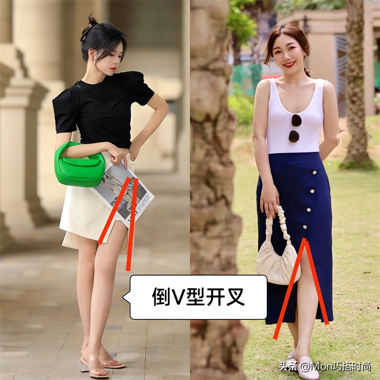 女人不管什么身材，穿裙子一定要在这三处“留白”，既优雅又显瘦