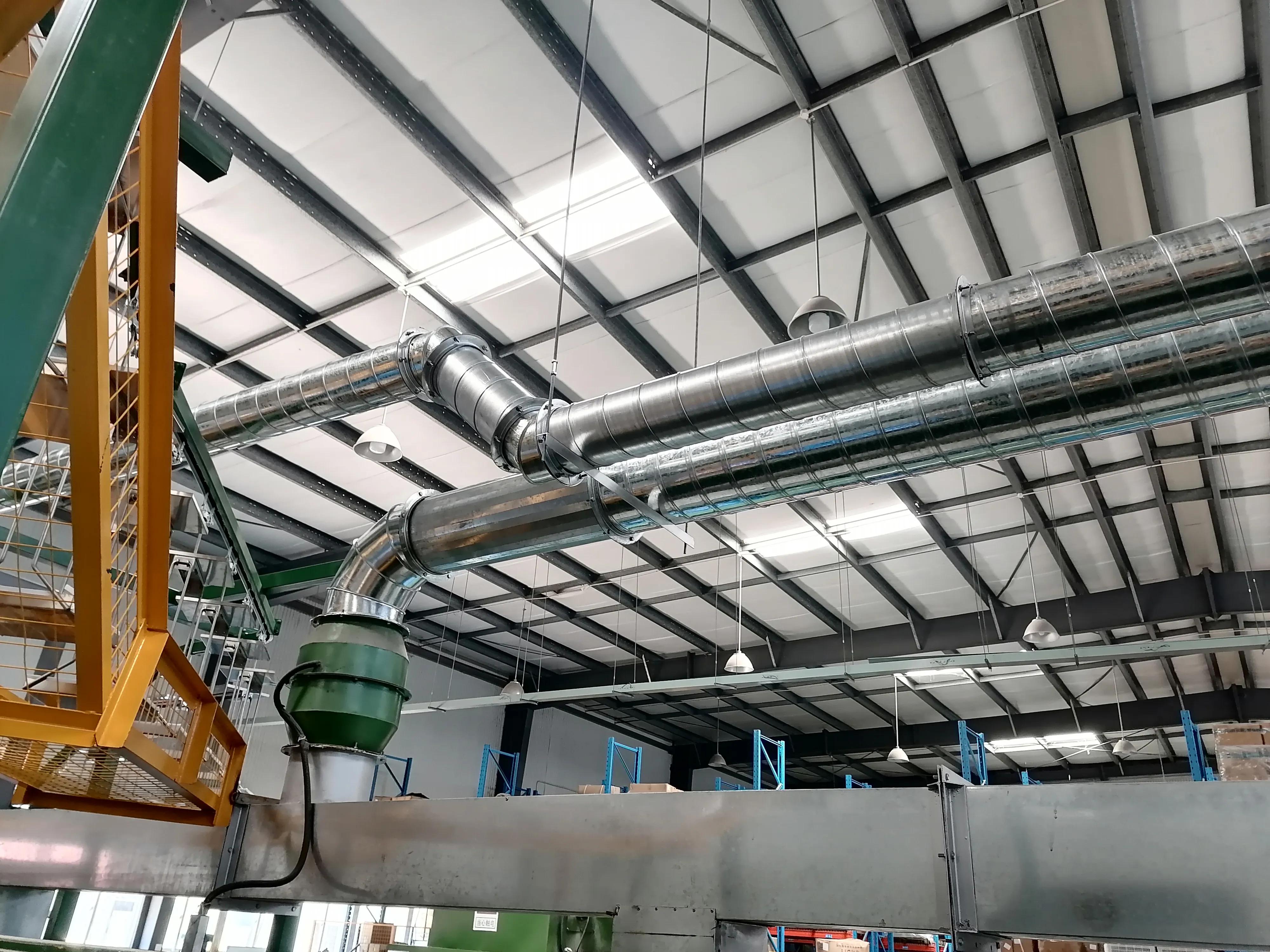 风百顺风管螺旋风管安装细节是很重要的.