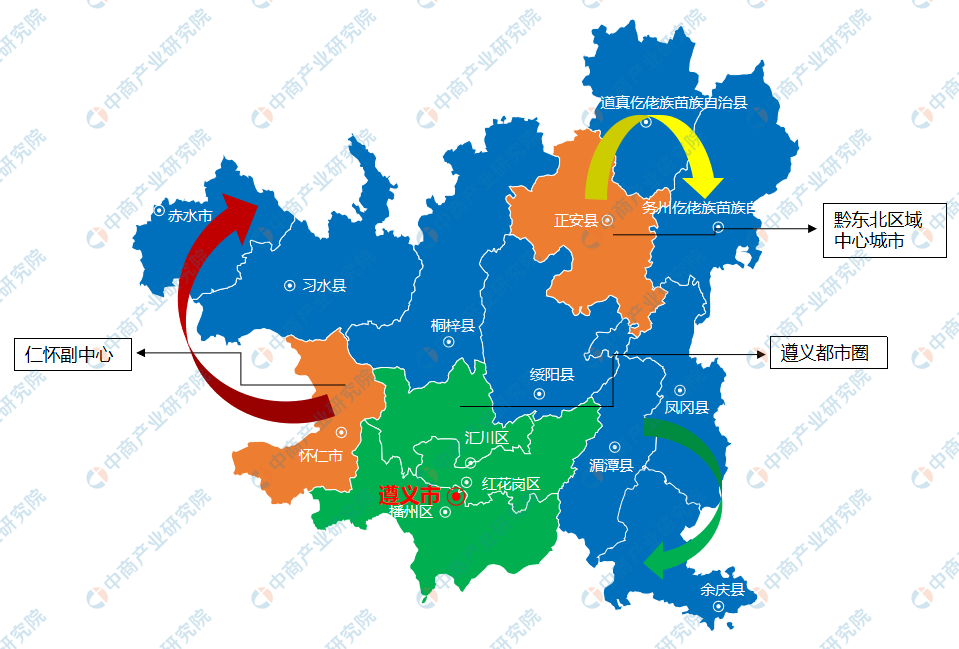 2022遵義市產業結構變化(佈局及招商地圖分析)