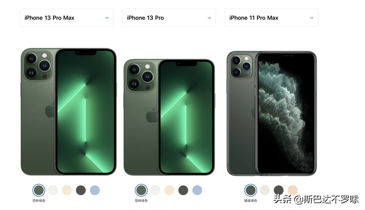 苹果发布会:iPhone13/13Pro新配色真机图苍岭绿值得抢购吗