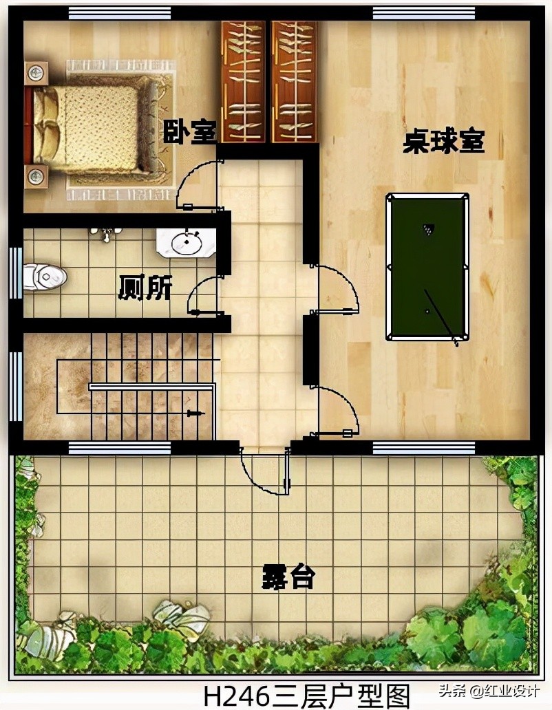 回农村自建房，怎能没有大堂屋？推荐5套图纸总有一套适合你