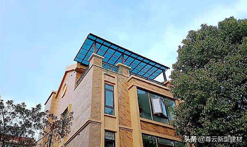 农村自建房阳光顶棚装修效果图大全，现代简约风格实用美观