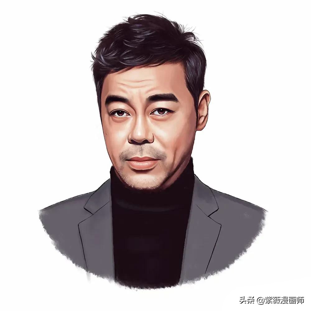 成熟男人写实头像，中年男士必备，气质儒雅，男人味十足