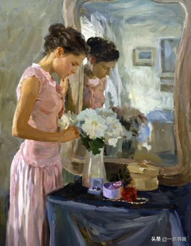 俄罗斯 克罗托夫油画中的女郎，真是风情万种