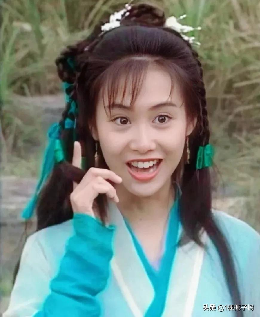 朱茵这一版的黄蓉 皮肤黑也挡不住她的灵气