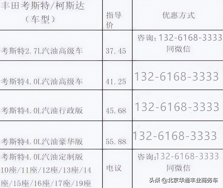 北京厂家考斯特12座行政版特价现车