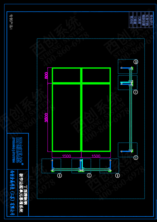 西創(chuàng)系統(tǒng)丁型精制鋼極窄邊框、超大跨度單元幕墻系統(tǒng) - 西創(chuàng)系統(tǒng)(圖5)