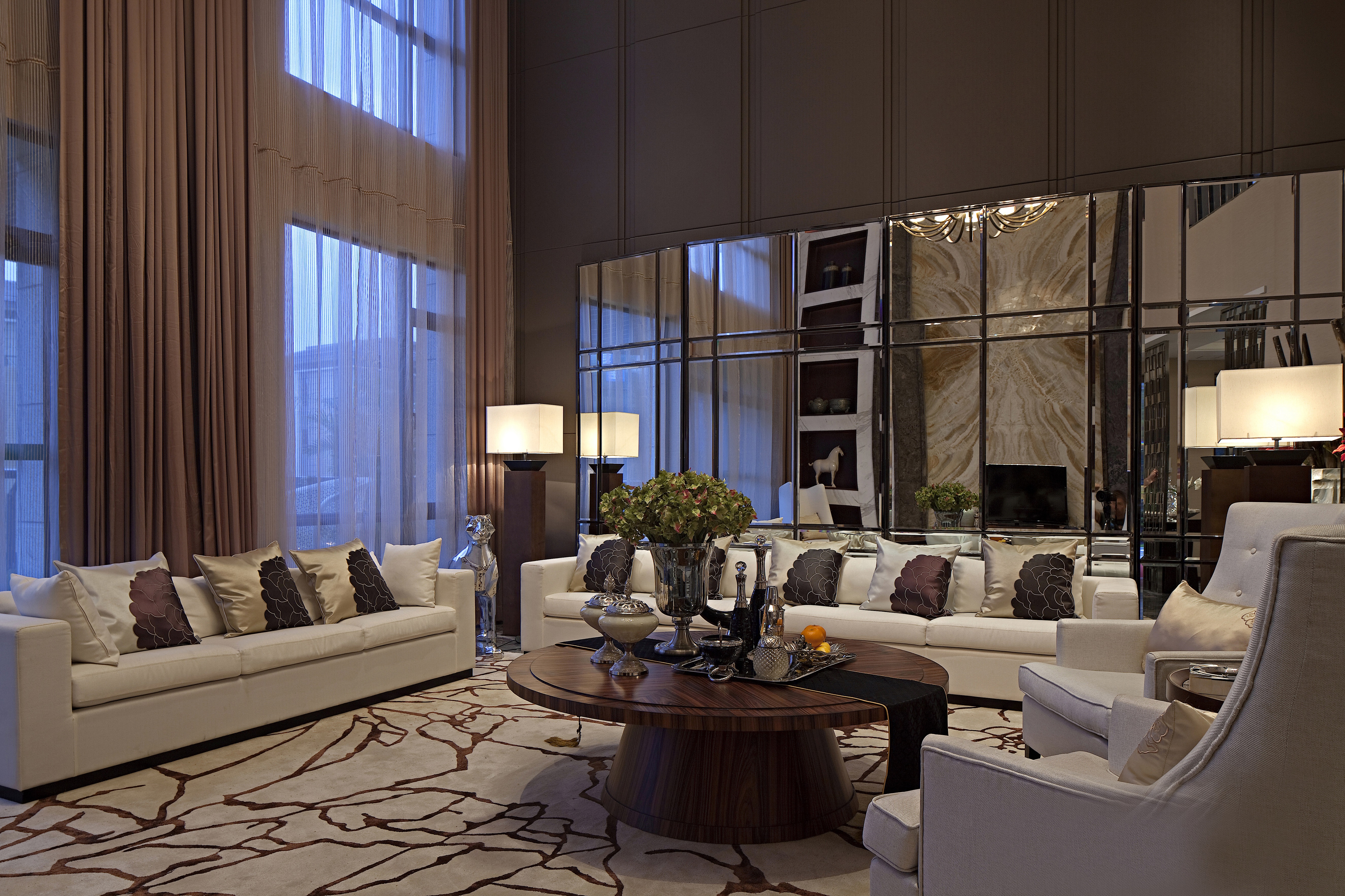 「室内设计」广州·星河600m²现代风格独栋别墅丨效果图+CAD施工图