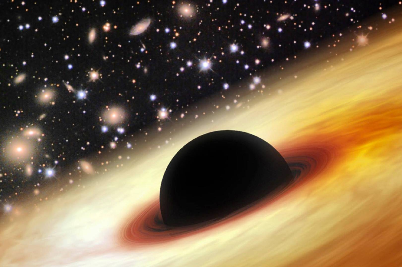 宇宙中有很多黑洞,为何没有一个黑洞能吞噬宇宙?