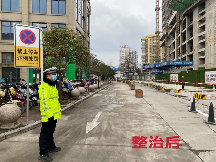 交通秩序大提升 文明创建我先行丨汉中交警二大队出实招治理汉南新街交通秩序