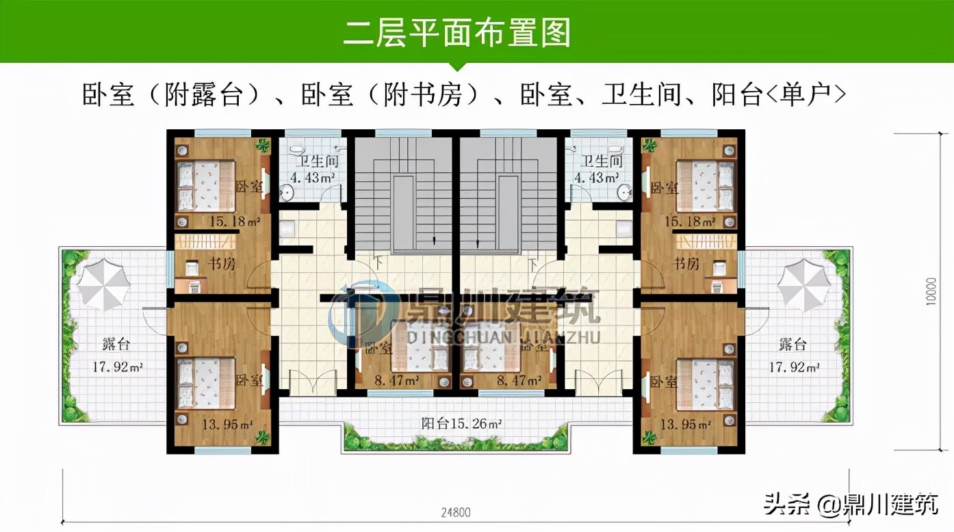 4套带车库的双拼别墅，相互独立又省宅基地，居住生活互不干扰