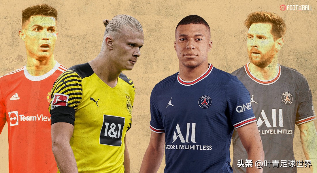 156球了(22岁对比:c罗70球,梅西94球,姆巴佩156球,哈兰德173球)