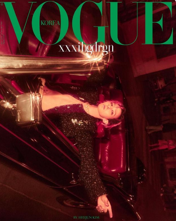 权志龙7登《Vogue Korea》，7月刊4封面画报，新粉发色独一无二