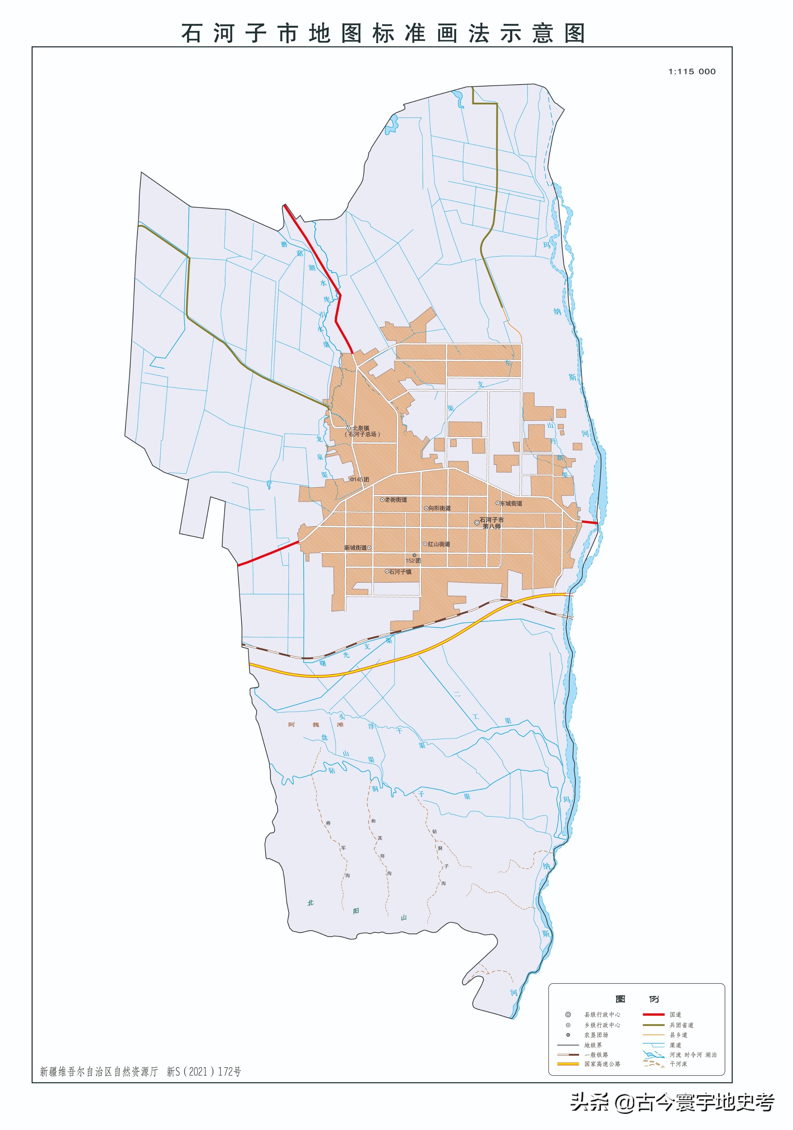 新疆维吾尔自治区各地市州、县地图