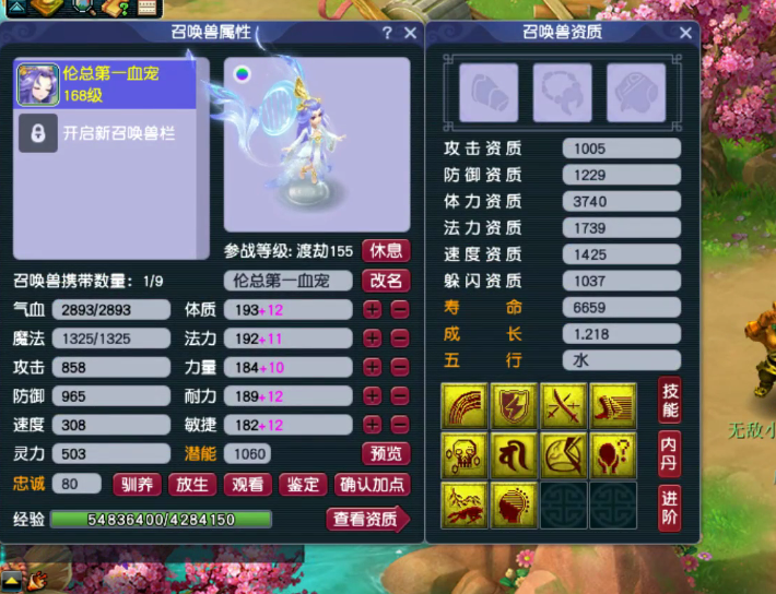 梦幻西游:天启第一血宠执音,2个特殊技能花钱买不到,80万起步