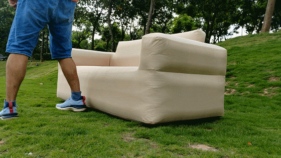 小米有品上新8H充气沙发，户外也能葛优躺