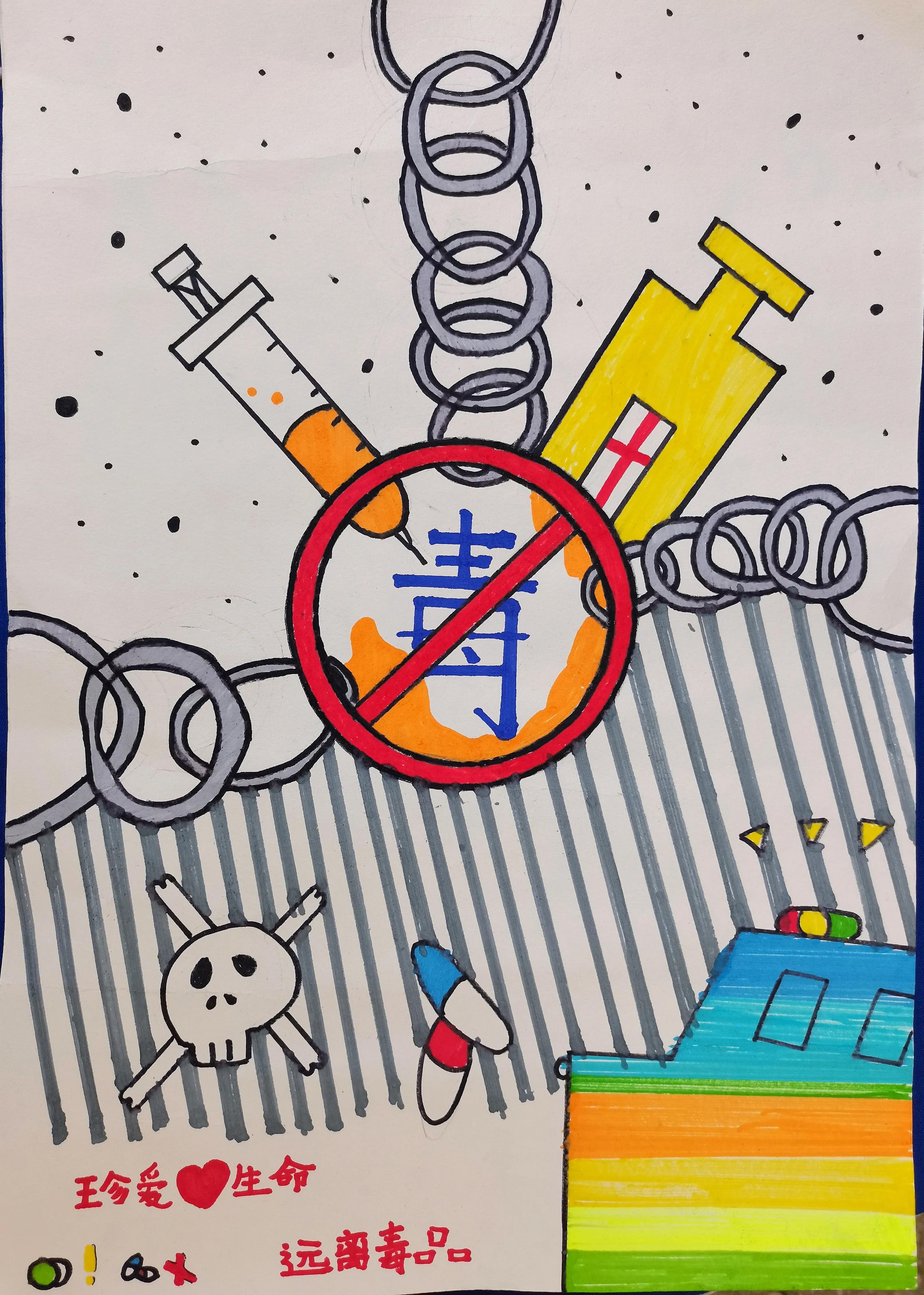 甘肃省景泰县第六中学五年级学生绘画及手抄报作品