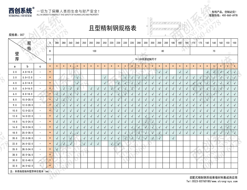 西創(chuàng)系統(tǒng)且型精制鋼全隱框（有附框）幕墻系統(tǒng)節(jié)點(diǎn)設(shè)計(jì)(圖11)