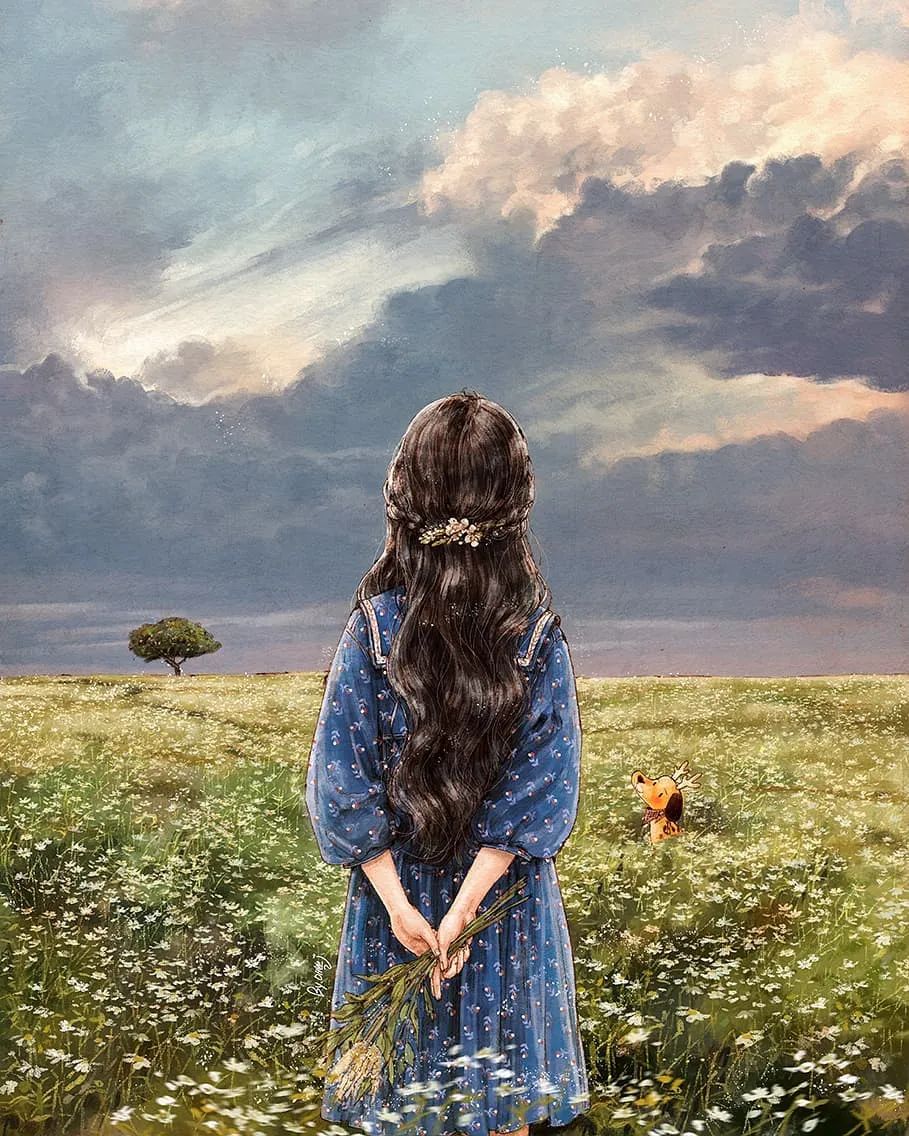 "女版宫崎骏"笔下圈粉无数的精致森林女孩,这画风谁能不爱?