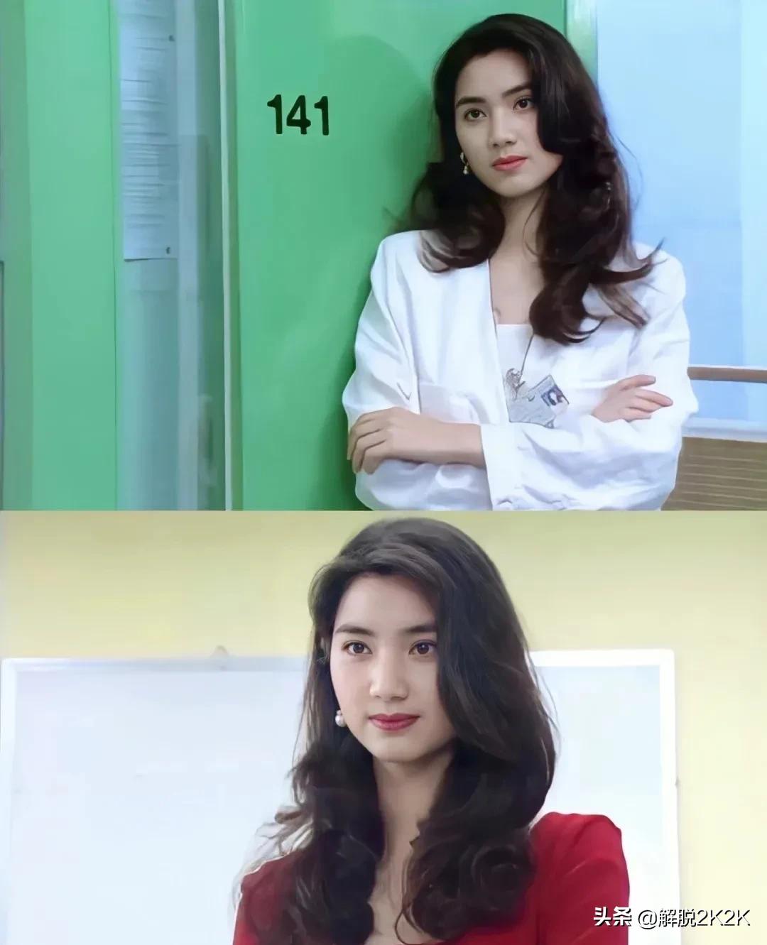 20世纪90年代的TVB洪欣，娇憨美人天花版