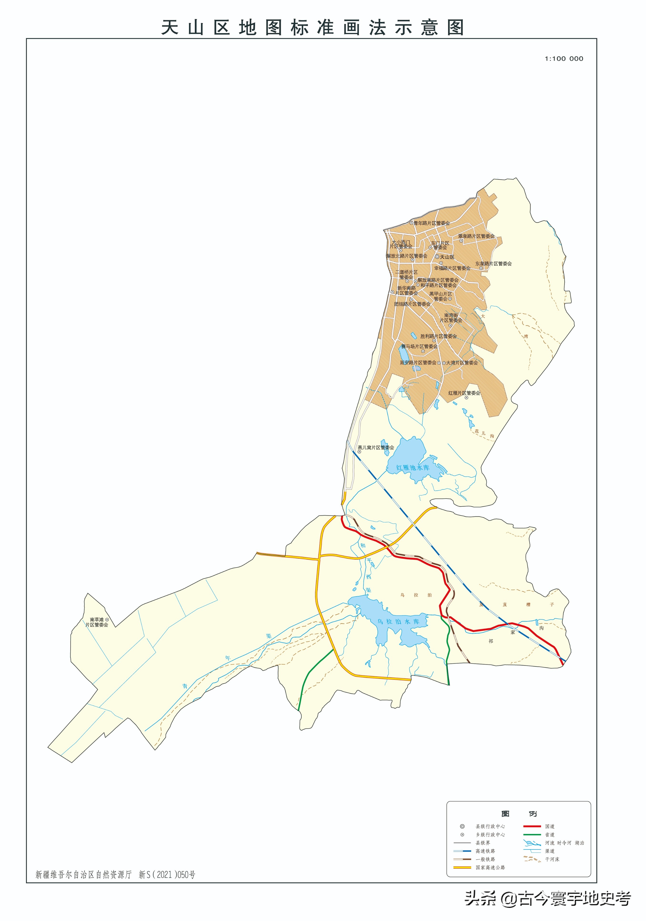 新疆维吾尔自治区各地市州、县地图