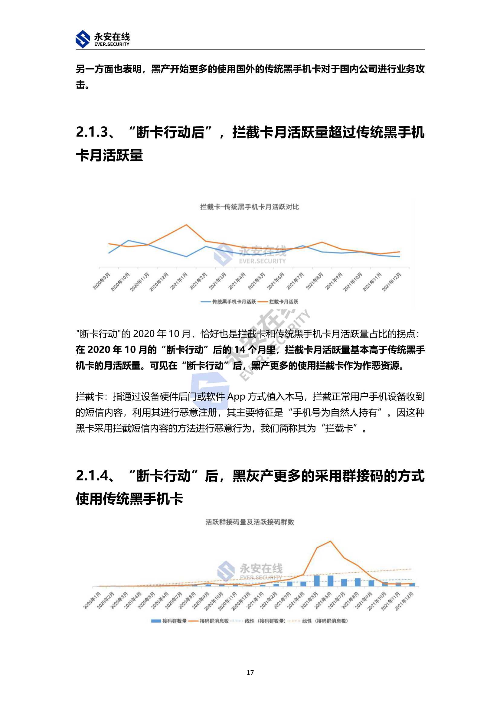 2021年黑灰产行业研究及趋势洞察报告（永安在线）