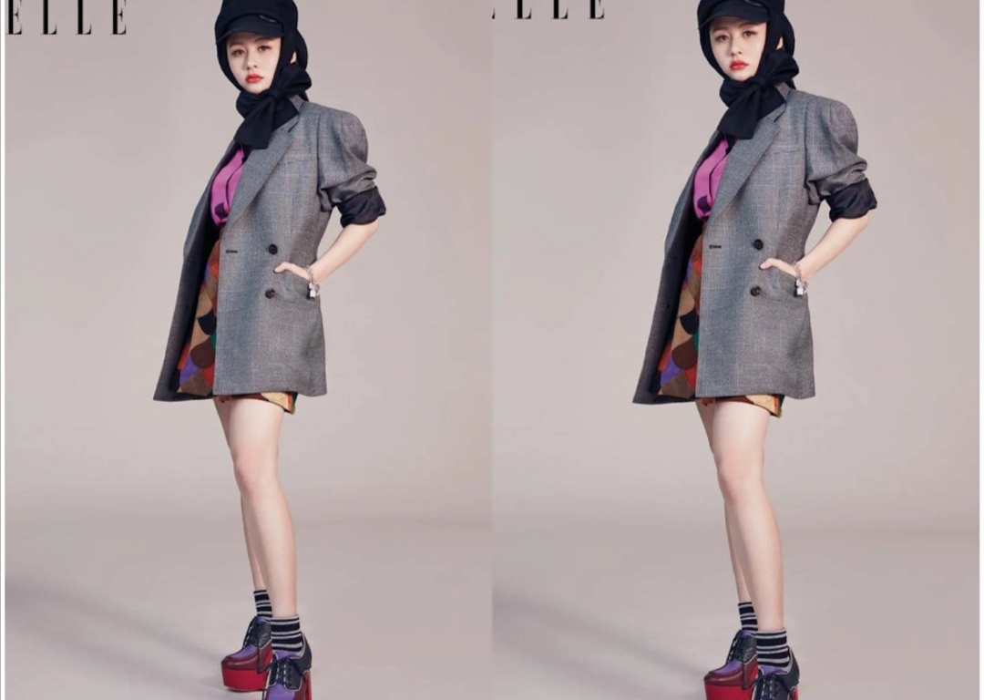 邱淑贞女儿杂志封面，镜头下表现了十足高颜值，太像妈妈邱淑贞了