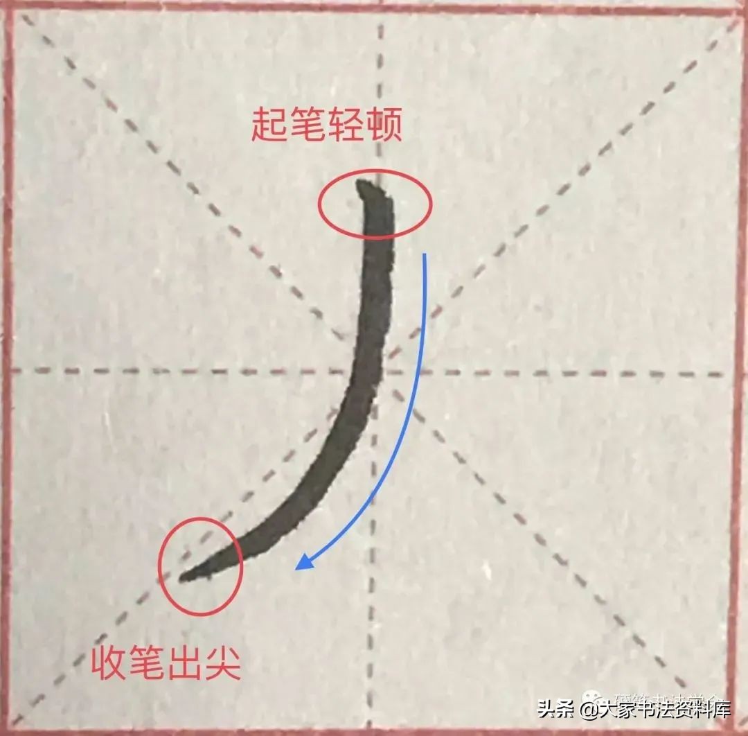 干货：深度解析36个基本笔画的写法 | 超清大图图解教程