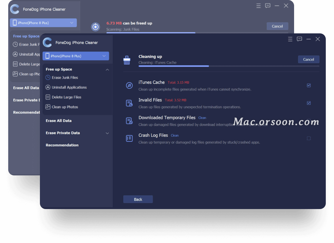 iPhone垃圾清理软件：FoneDog iPhone Cleaner mac中文版
