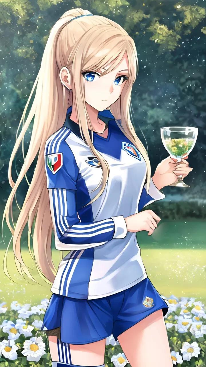AI绘画世界杯足球宝贝第13弹——意大利女球迷