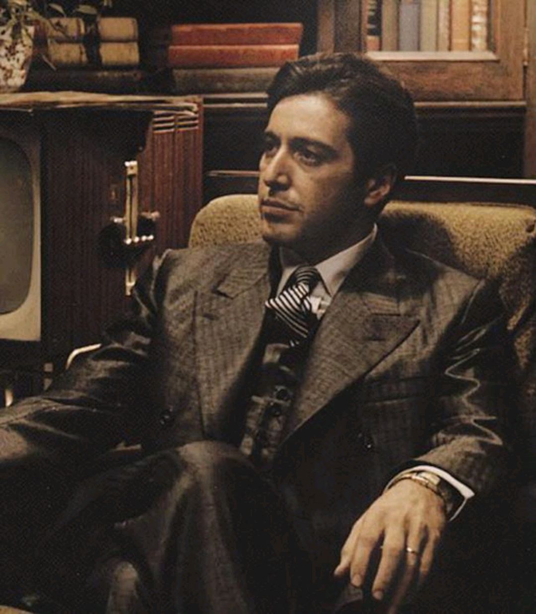 二代教父迈克·柯里昂看到第五集的时候,高启强跟唐小龙,唐小虎分钱的