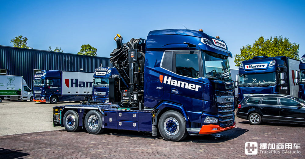 达夫XG 真会整活（就没见过这么帅气的随车吊，还是牵引车底盘，达夫XG+真会整活）