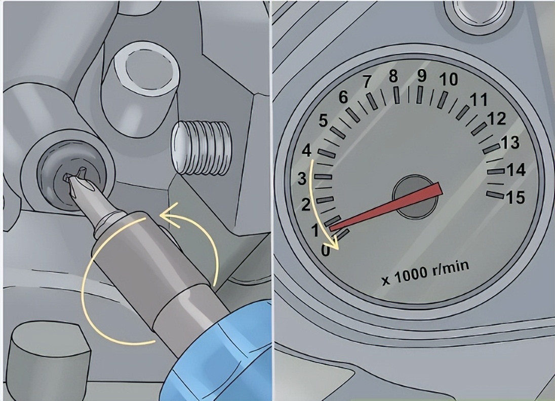 如何调整摩托车怠速