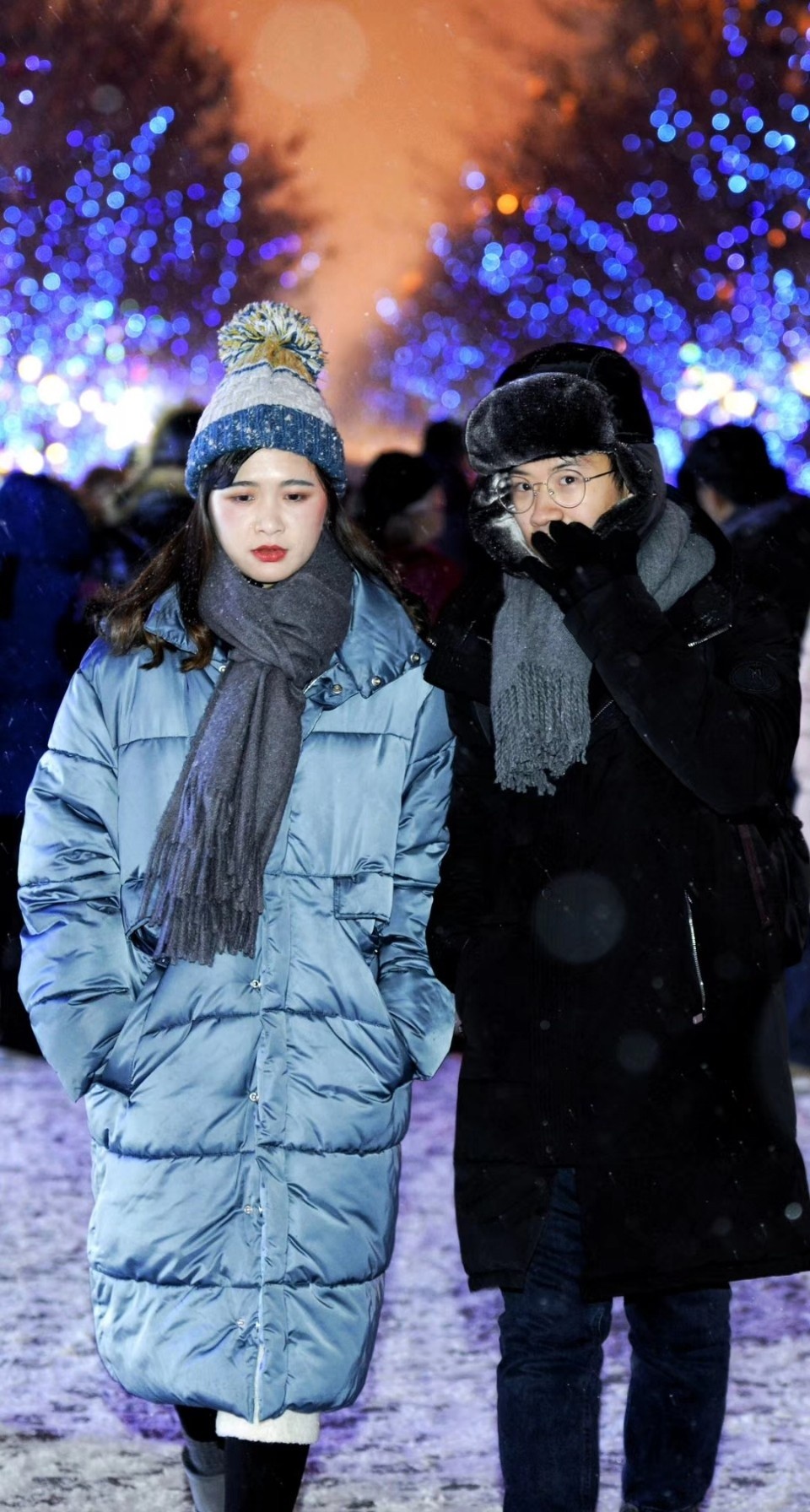 东北人原来是这么过冬的,虽然裹得厚厚的,也不忘记搭配精致点