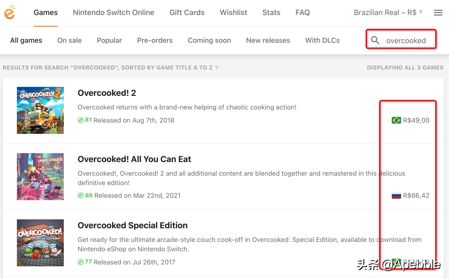 简单教程：Switch 巴西区eshop账号注册、改区及以史低价购买游戏