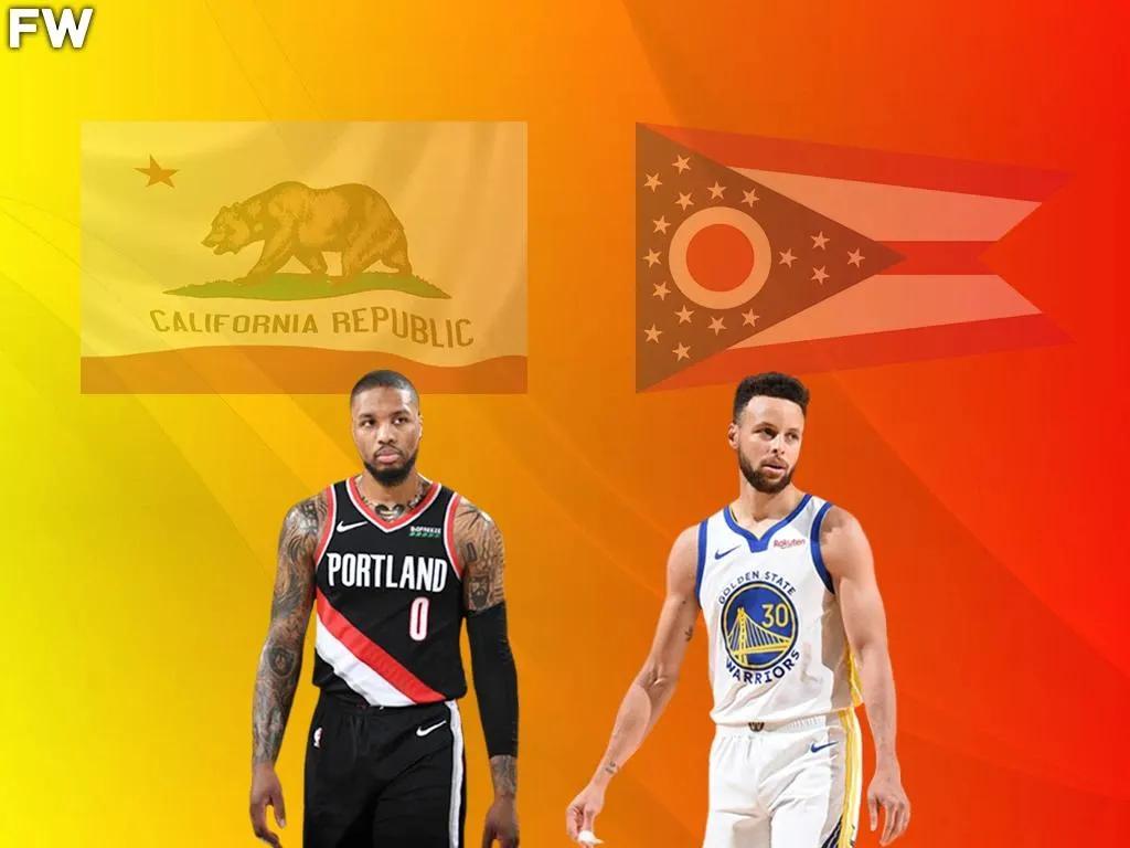 nba球星大多出生于哪些地方(加州出生球员与俄亥俄州出生球员对决：詹姆斯和库里对阵威少哈登)