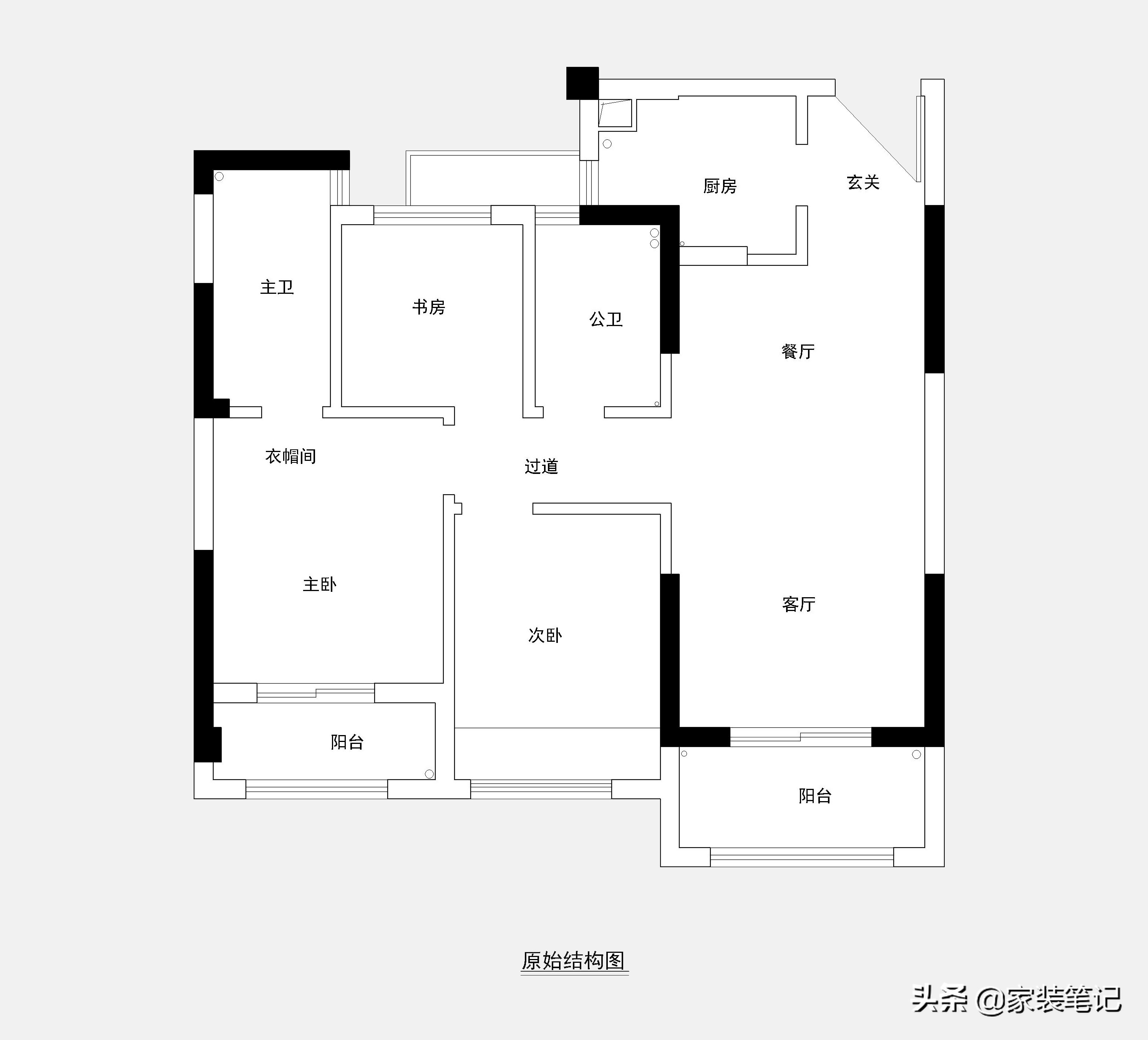 广州夫妻80㎡的新房，利用率很高，不仅有三房，主卧室还有衣帽间