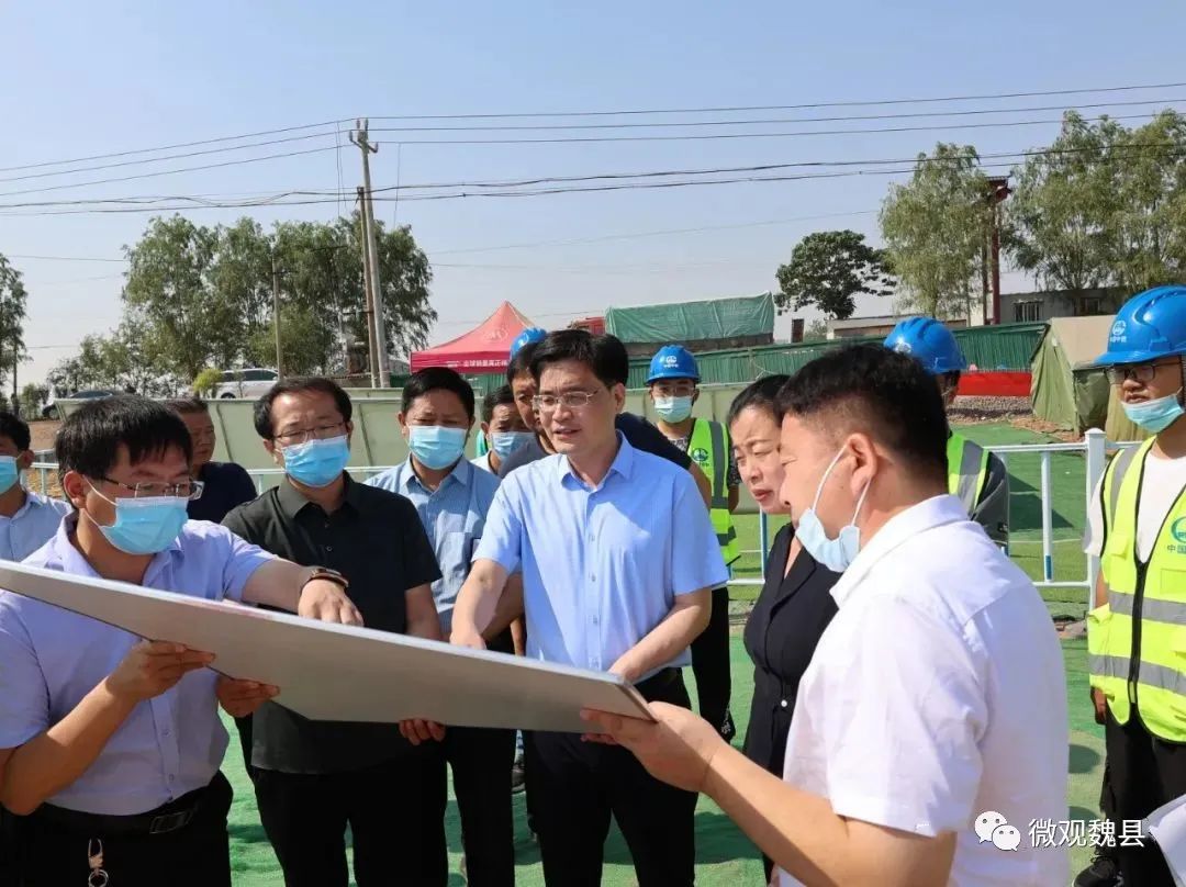魏县政府县长高巍调研指导全域水网东南片区建设工作